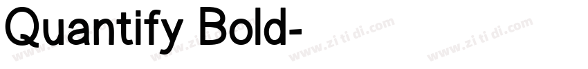 Quantify Bold字体转换